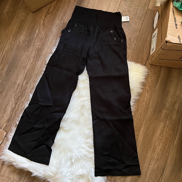 Forever 21 Linen Flare Pants - Picture 1 of 3